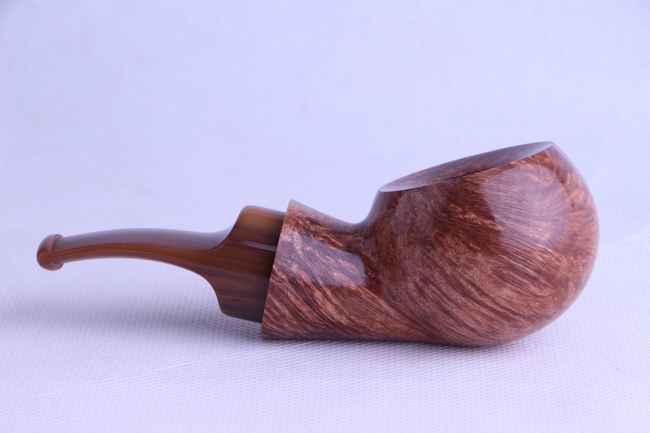 405-01 Reverse calabash pipe brayer with colored acrylic stem